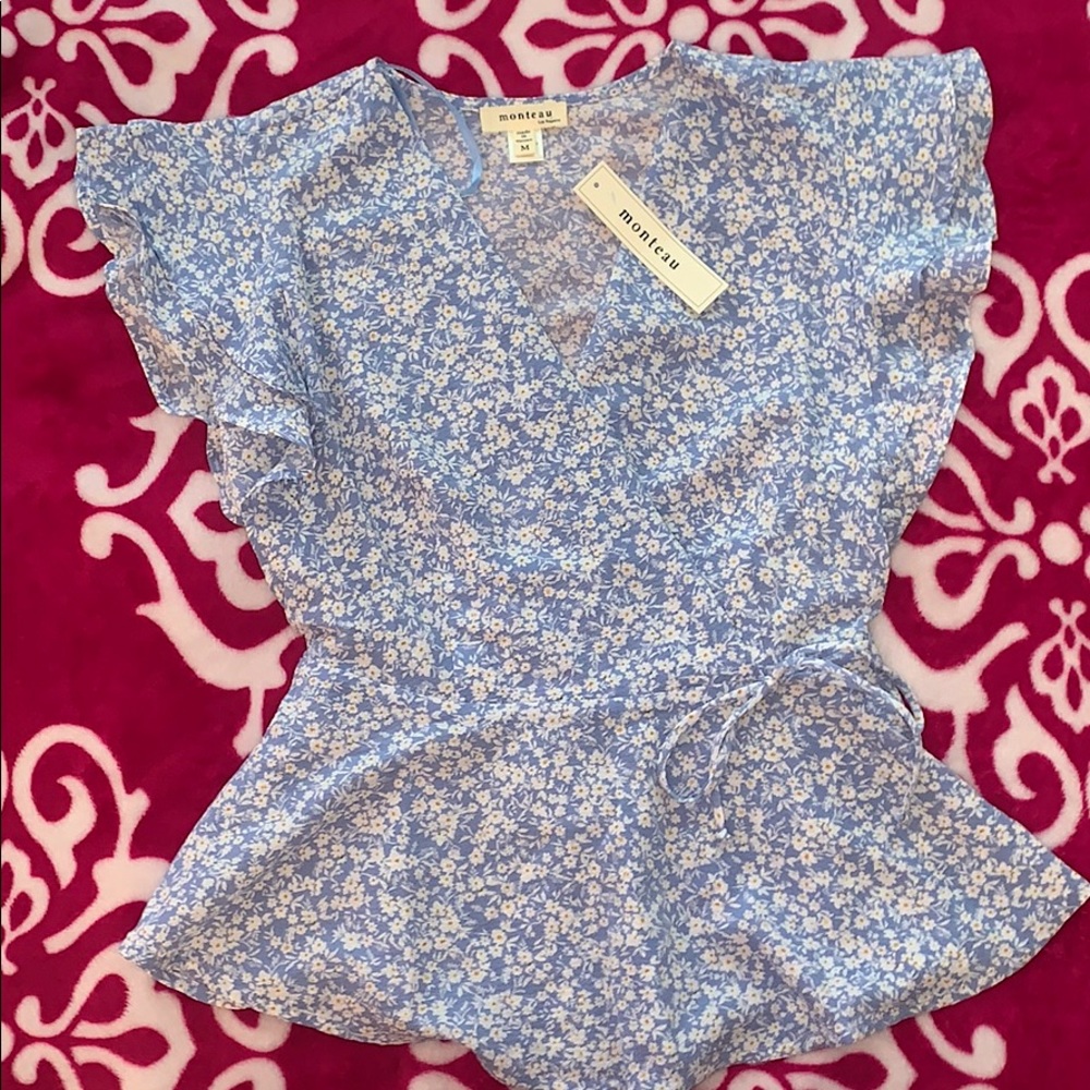 Floral V-Neck Blouse